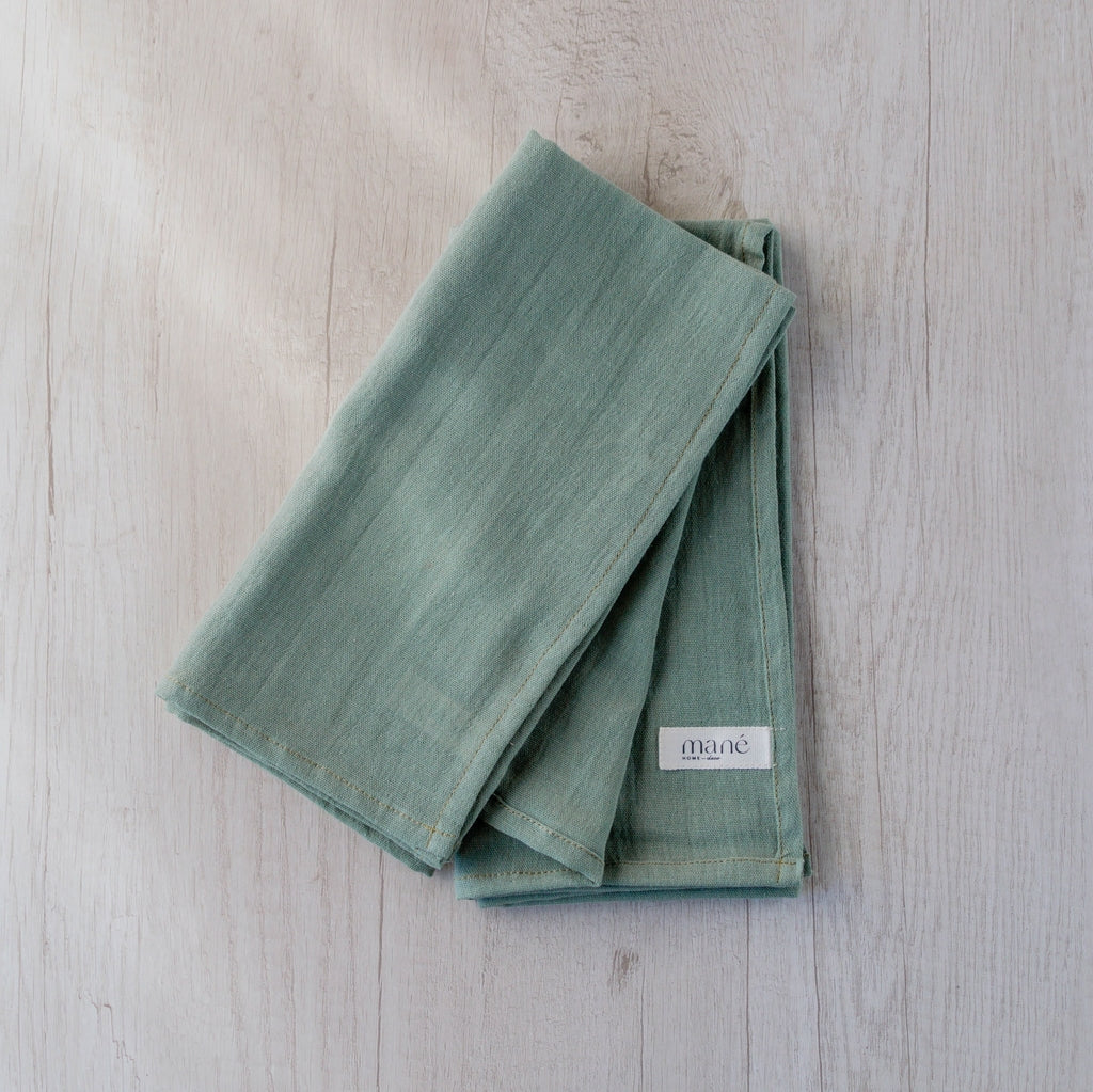 Servilletas Gasa Verde seco set x 2