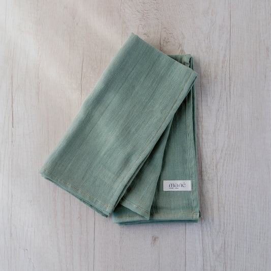 Servilletas Gasa Verde seco set x 2